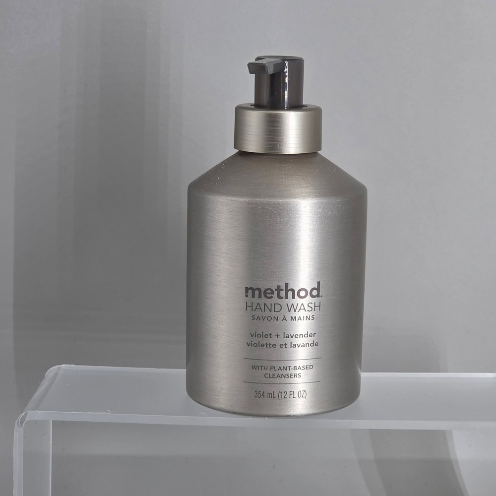 Method Hand Wash Unisex 12oz Violet Lavender Aluminum Bottle Refillable Eco